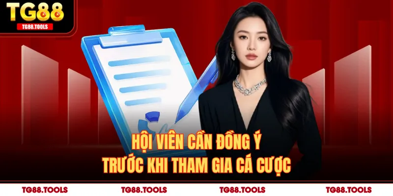 Hội viên cần đồng ý trước khi tham gia cá cược